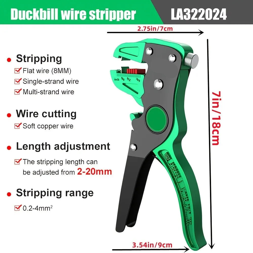 QuickStrip™ 2-in-1 Automatic Wire Stripper & Cutter Tool 0.2–4mm – Premium Quality