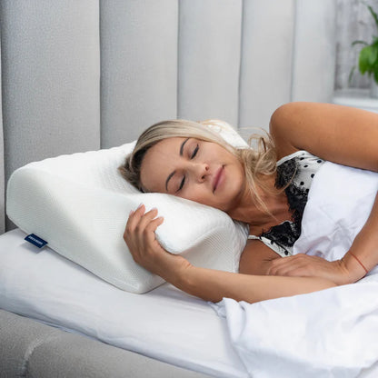 💤 Derila Ergo™ Memory Foam Cervical Pillow – 2-in-1 Ergonomic Neck Support for All Sleepers