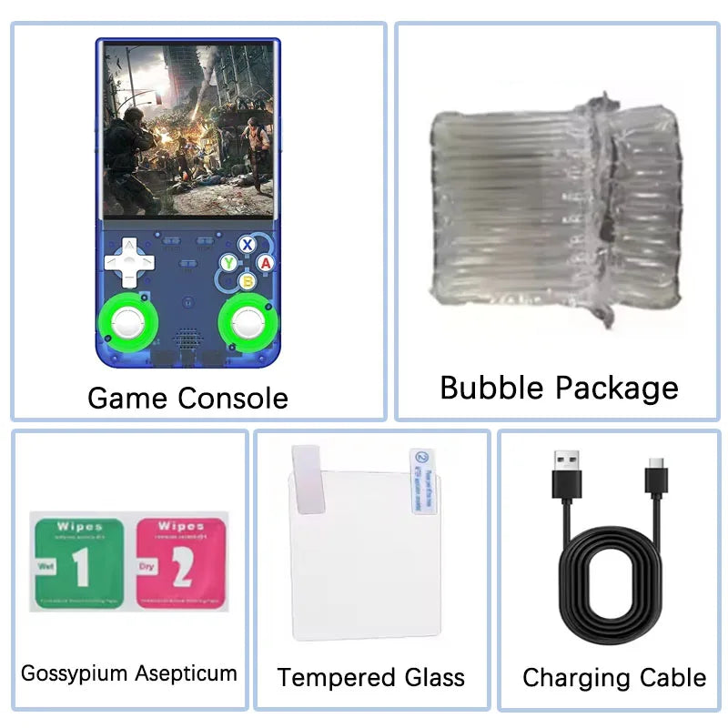 R36 ULTRA 2025 🎮 LNGOOR K36 Portable Game Console with 3.5" IPS Screen, 20,000 Classic Games, Rechargeable, 64GB/128GB