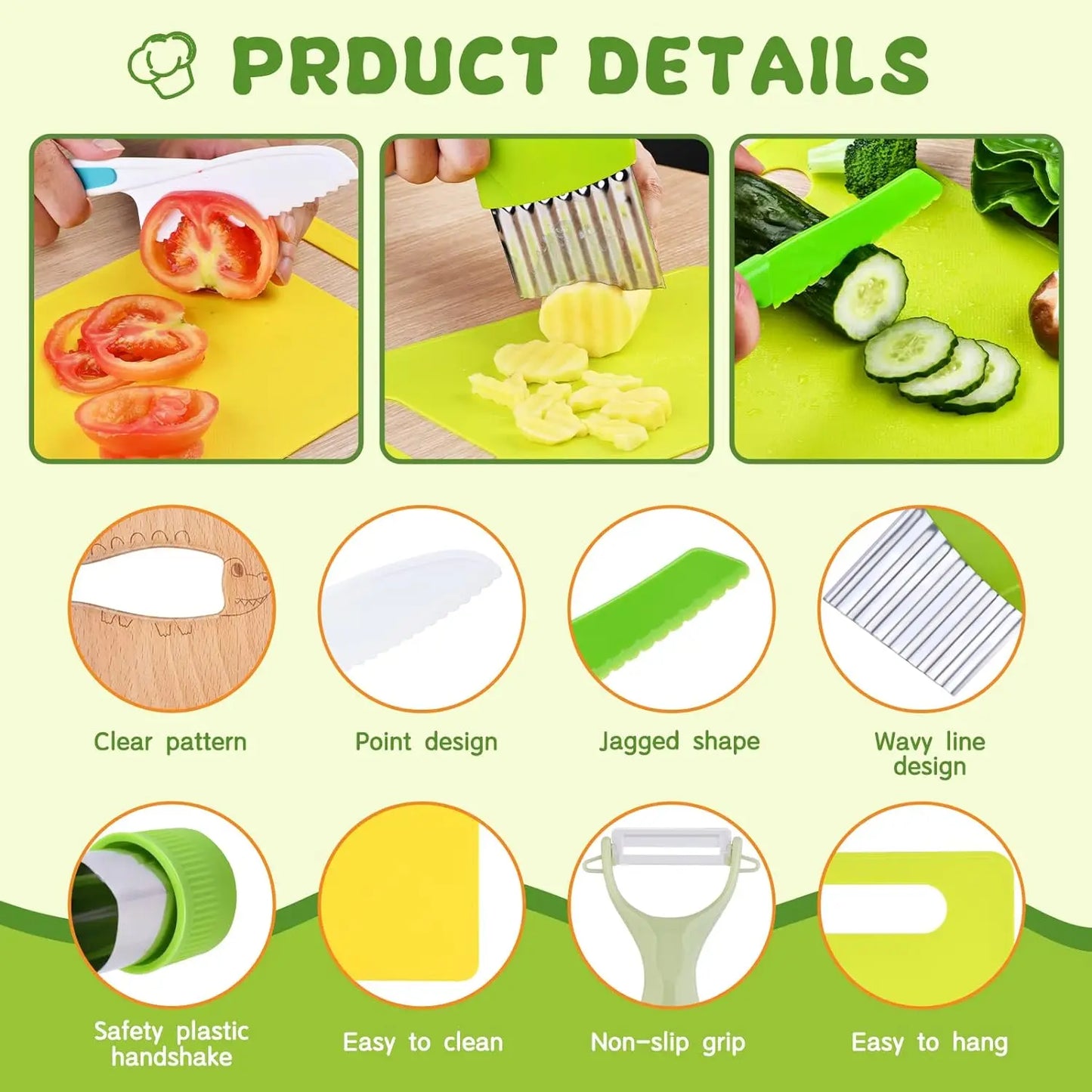 MiniChef™ | Montessori Kids Cooking Set (13 Pcs) – Safe & Real Cooking Fun