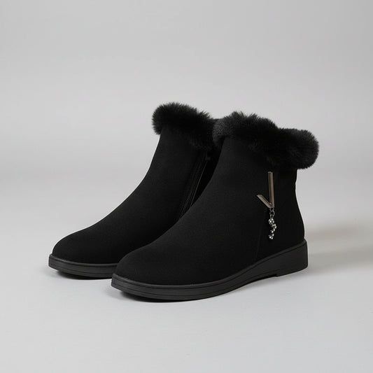 ✨ Elevate Your Style – Winter Women’s Rhinestone Wedge Ankle Boots | Chic High-Heel Booties