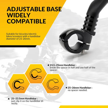BikeGuard™ Mirrors – 360° Adjustable Rearview Mirrors for Safe Cycling | Premium Quality