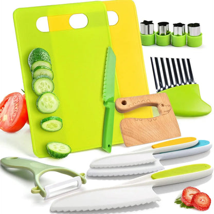 MiniChef™ | Montessori Kids Cooking Set (13 Pcs) – Safe & Real Cooking Fun