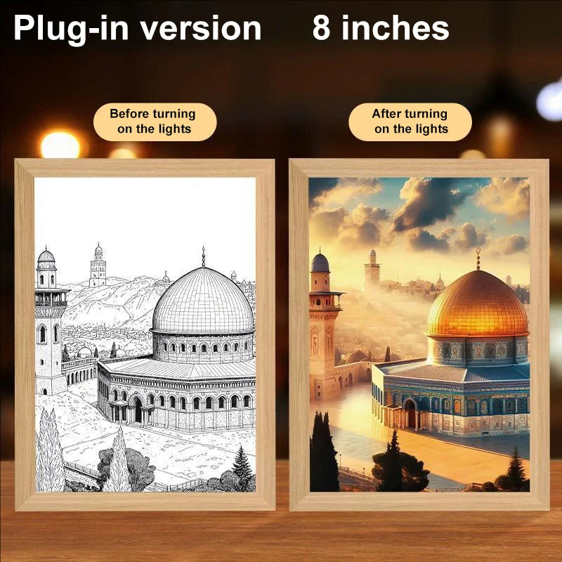 LumiFaith 4D LED-Jesus-Lampe – Inspirierende Wanddekoration &amp; Leuchtende Wohnaccessoires 