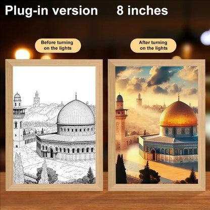 LumiFaith 4D LED-Jesus-Lampe – Inspirierende Wanddekoration &amp; Leuchtende Wohnaccessoires 