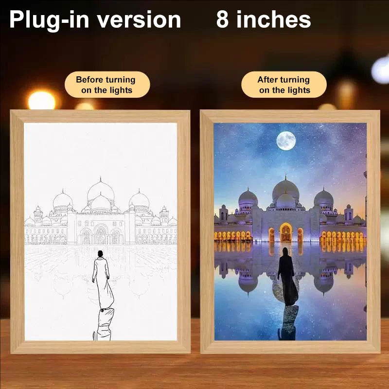 LumiFaith 4D LED-Jesus-Lampe – Inspirierende Wanddekoration &amp; Leuchtende Wohnaccessoires 