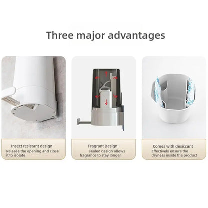 Wandmontierter Seifenmühlenspender – Trockener und sauberer Pulverbehälter für Zuhause, Fitnessstudio und Büro 