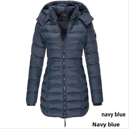 -30°C ❄️ Rated | Women’s Winter Cotton Jacket 🧥– Slim Fit, Warm, Korean Style, Mid-Length