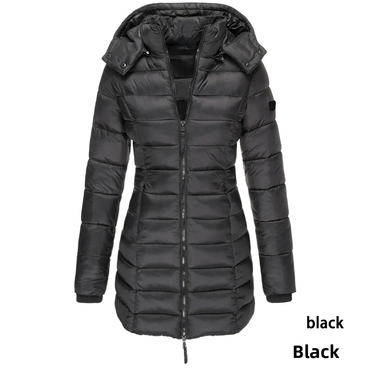 -30°C ❄️ Rated | Women’s Winter Cotton Jacket 🧥– Slim Fit, Warm, Korean Style, Mid-Length