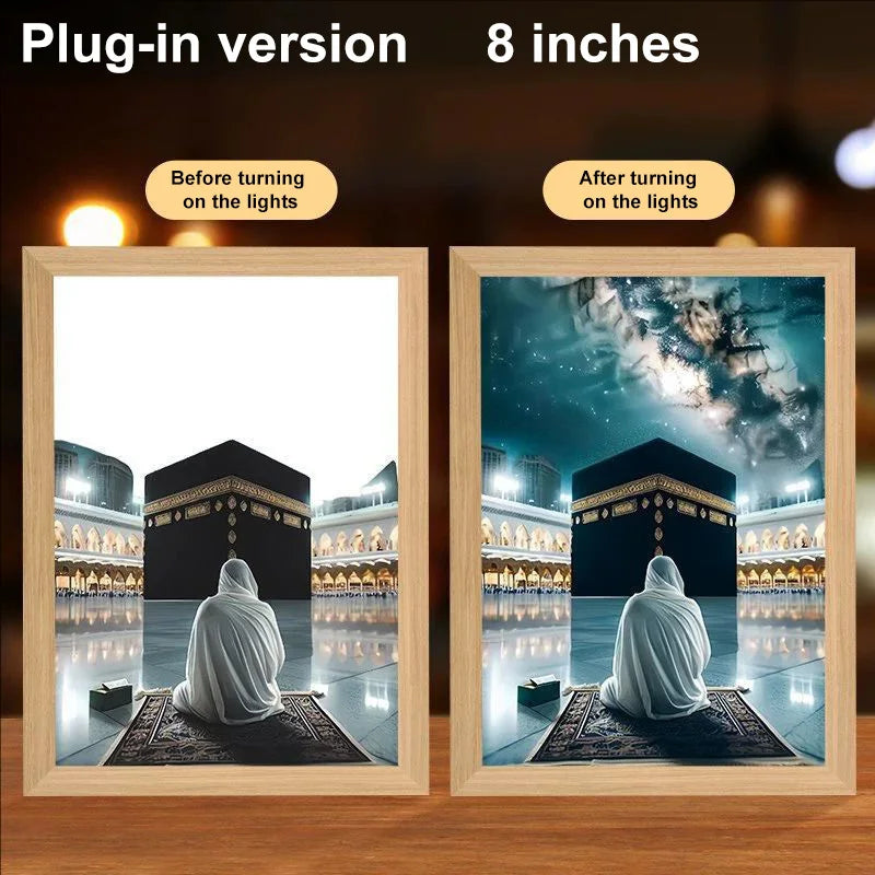 LumiFaith 4D LED-Jesus-Lampe – Inspirierende Wanddekoration &amp; Leuchtende Wohnaccessoires 