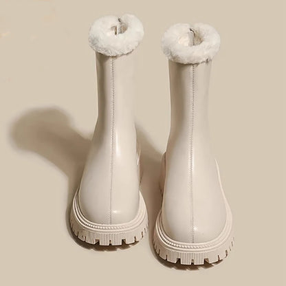 ❄️ Premium Damen-Winterstiefeletten PlushZip™ 