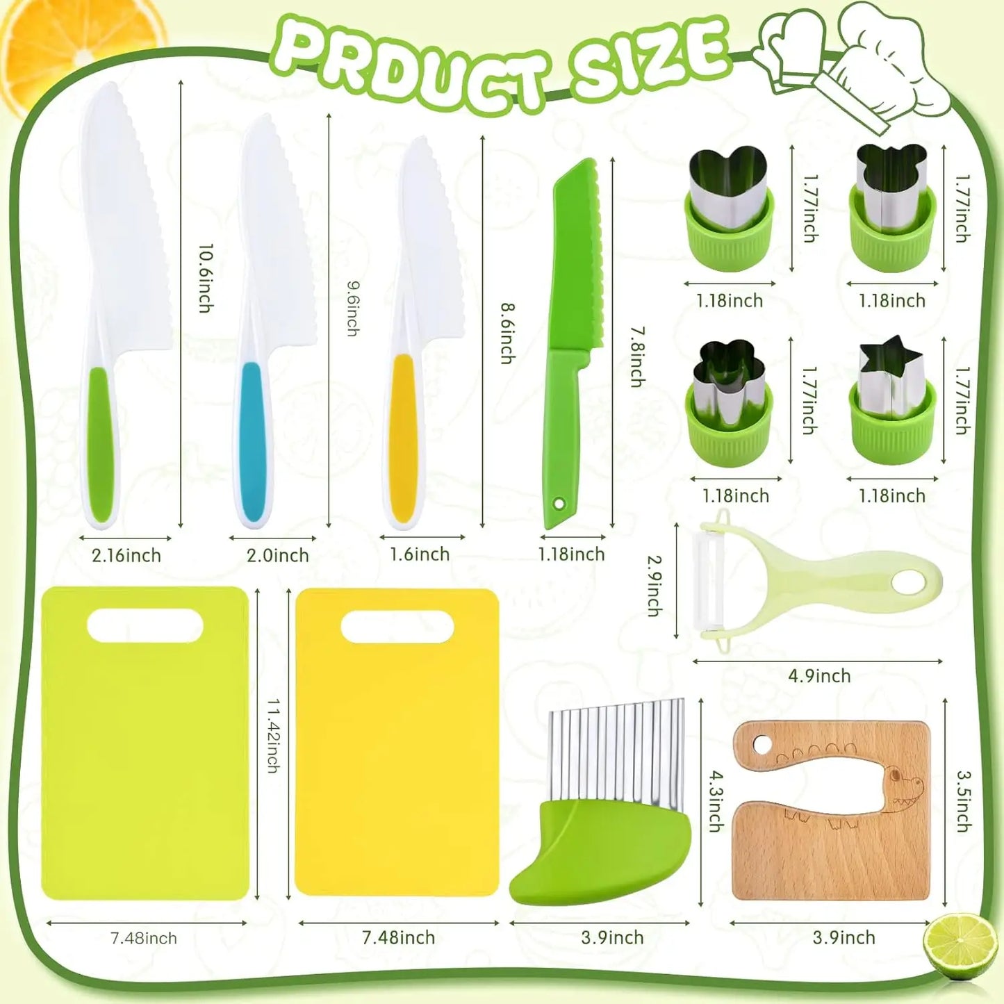 MiniChef™ | Montessori Kids Cooking Set (13 Pcs) – Safe & Real Cooking Fun