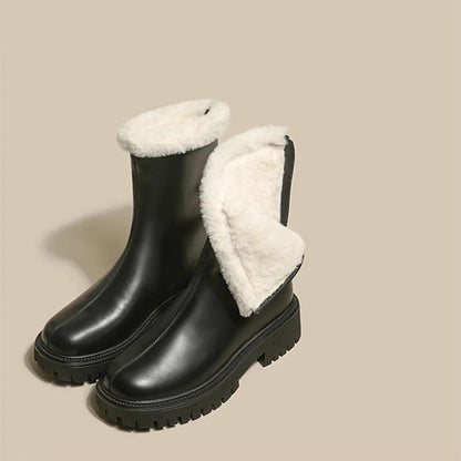 ❄️ Premium Damen-Winterstiefeletten PlushZip™ 