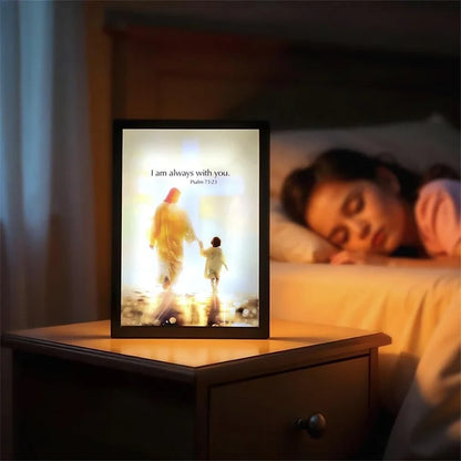 LumiFaith 4D LED-Jesus-Lampe – Inspirierende Wanddekoration &amp; Leuchtende Wohnaccessoires 