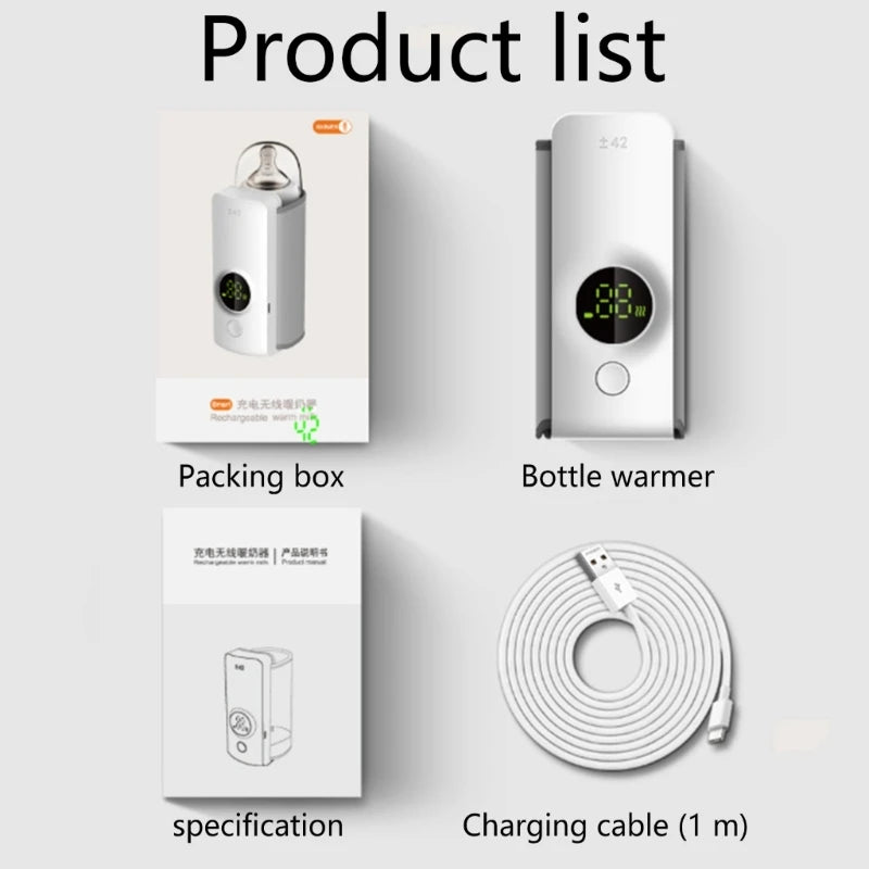 Kabelloser, tragbarer Babyflaschenwärmer – praktischer Reisebegleiter für Eltern