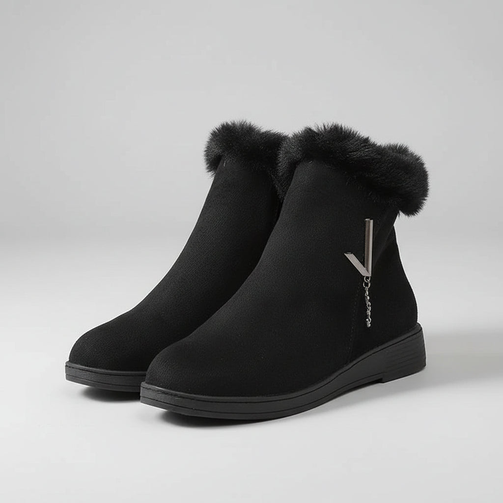 ✨ Elevate Your Style – Winter Women’s Rhinestone Wedge Ankle Boots | Chic High-Heel Booties