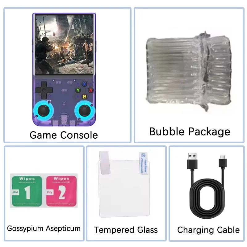 R36 ULTRA 2025 🎮 LNGOOR K36 Portable Game Console with 3.5" IPS Screen, 20,000 Classic Games, Rechargeable, 64GB/128GB