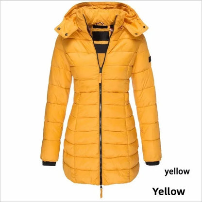 -30°C ❄️ Rated | Women’s Winter Cotton Jacket 🧥– Slim Fit, Warm, Korean Style, Mid-Length