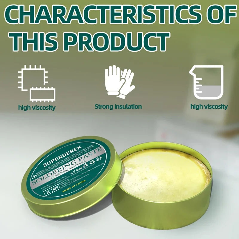 🔥 Premium Electronics Soldering Paste – Lead-Free Rosin for Clean & Accurate Repairs Original