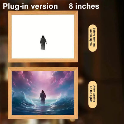 LumiFaith 4D LED-Jesus-Lampe – Inspirierende Wanddekoration &amp; Leuchtende Wohnaccessoires 