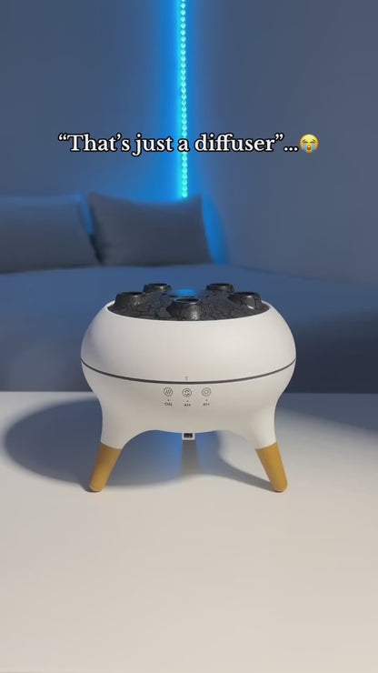 Orca™ Intelligenter Quallen-Ultraschall-Luftbefeuchter – Aromadiffusor mit Fernbedienung und Timer 